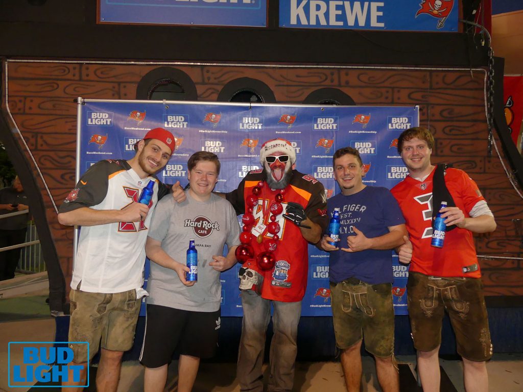 #BudLightKreweShip Experience at Buccaneers Monday Night Football Game