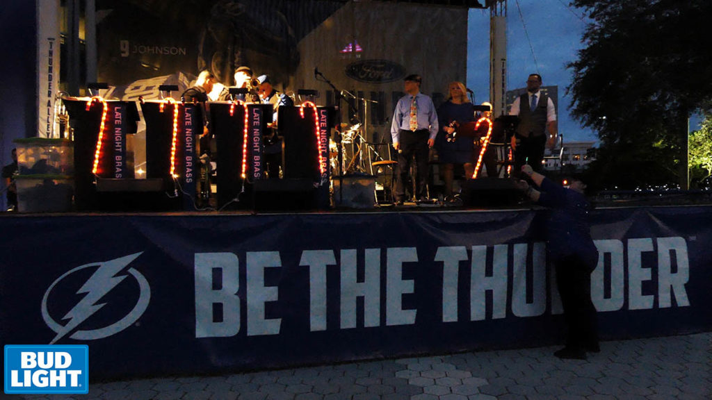 Bud Light Friendship Test at Thunder Alley of Amalie Arena with Tampa Bay Lightning Fans